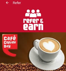 cafe coffee day refer earn loot hiva26