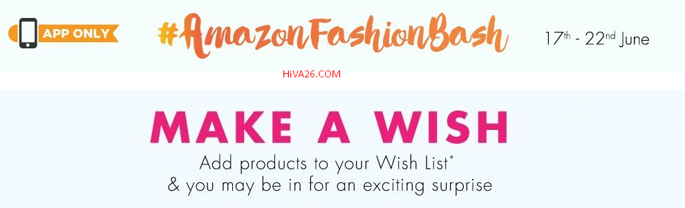 amazon fashion bash make a wish hiva26