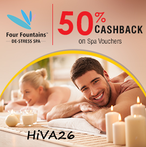 crownit four fountain de-stress spa voucher offer hiva26