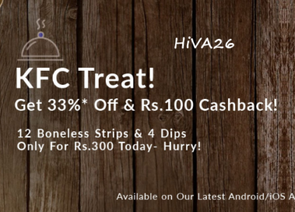 kfc treat by ordering food from snapdeal hiva26