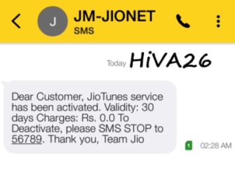 activate free caller tune in jio sim hiva26
