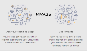 abof refer earn 300rs per referral offers hiva26